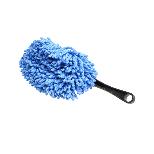 Perie indepartare praf auto, microfibra chenille (32 x 15 cm) – cu cap de schimb gri