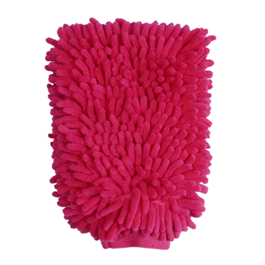 Mănușă Spălare Auto Chenille – Roz/Fucsia (izolată pe interior)