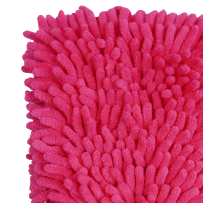 Mănușă Spălare Auto Chenille – Roz/Fucsia (izolată pe interior)