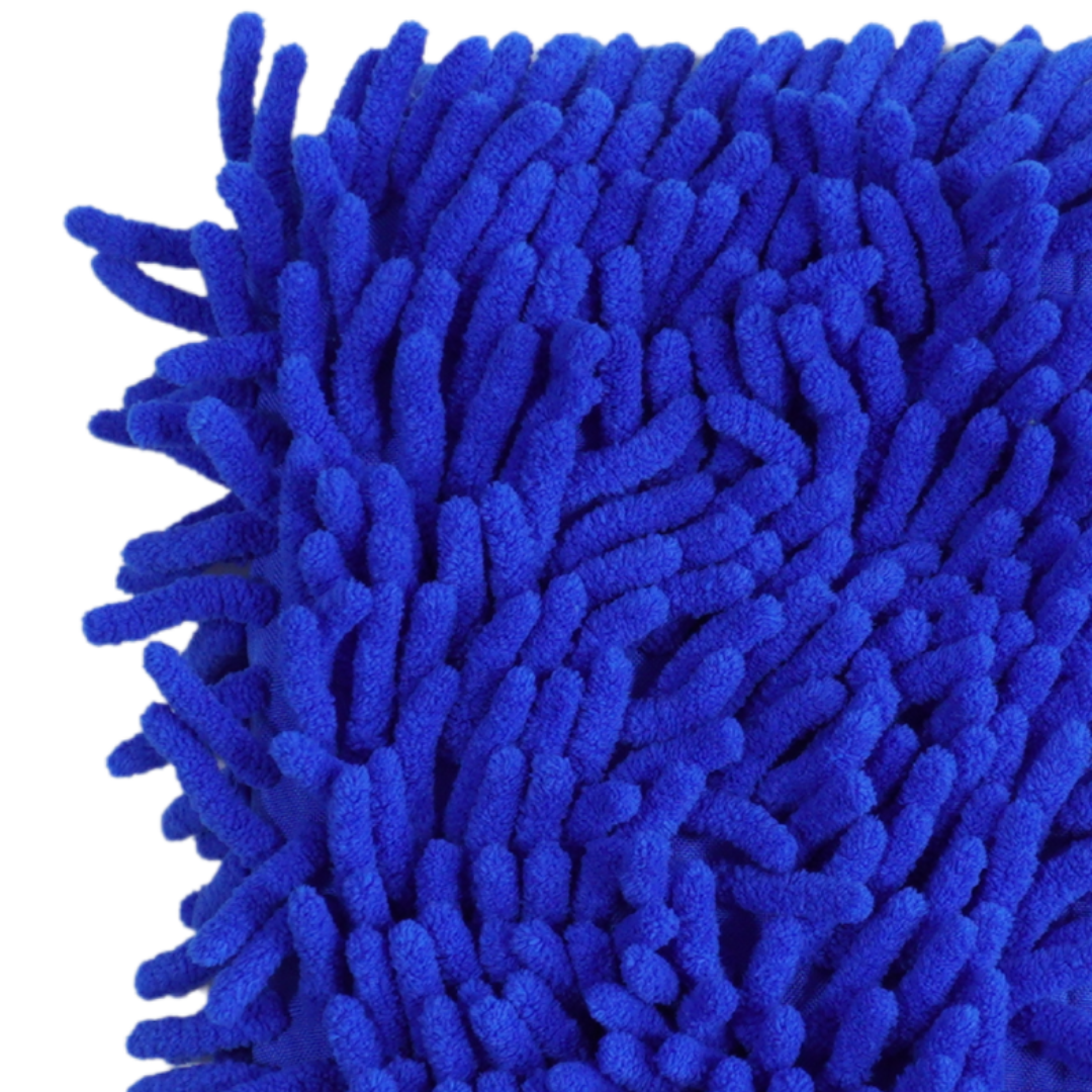 Mănușă Spălare Auto Chenille – Albastru (izolată pe interior)