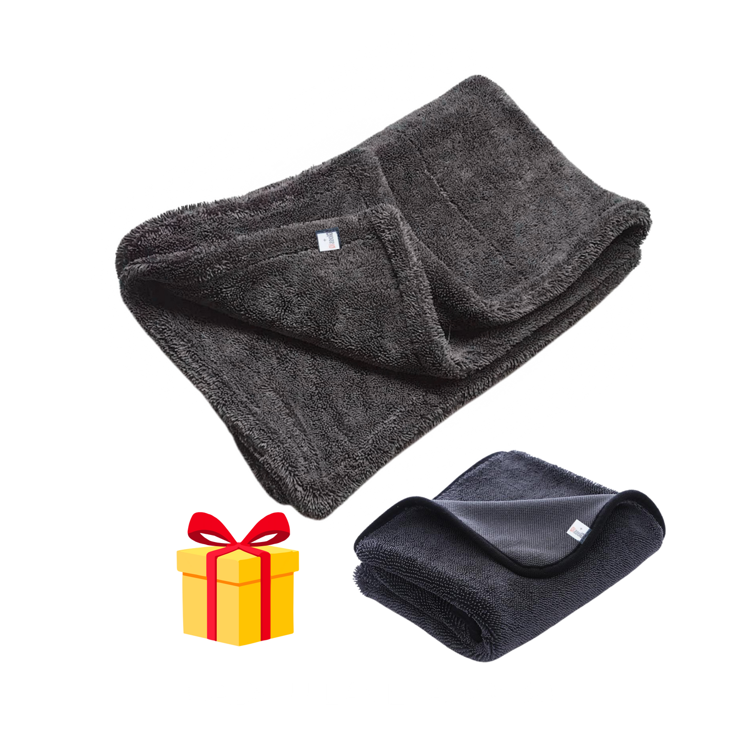 Lavetă Microfibră Profesională GlossIQ 50×80 cm – 1600 GSM + Laveta 50x30 CADOU