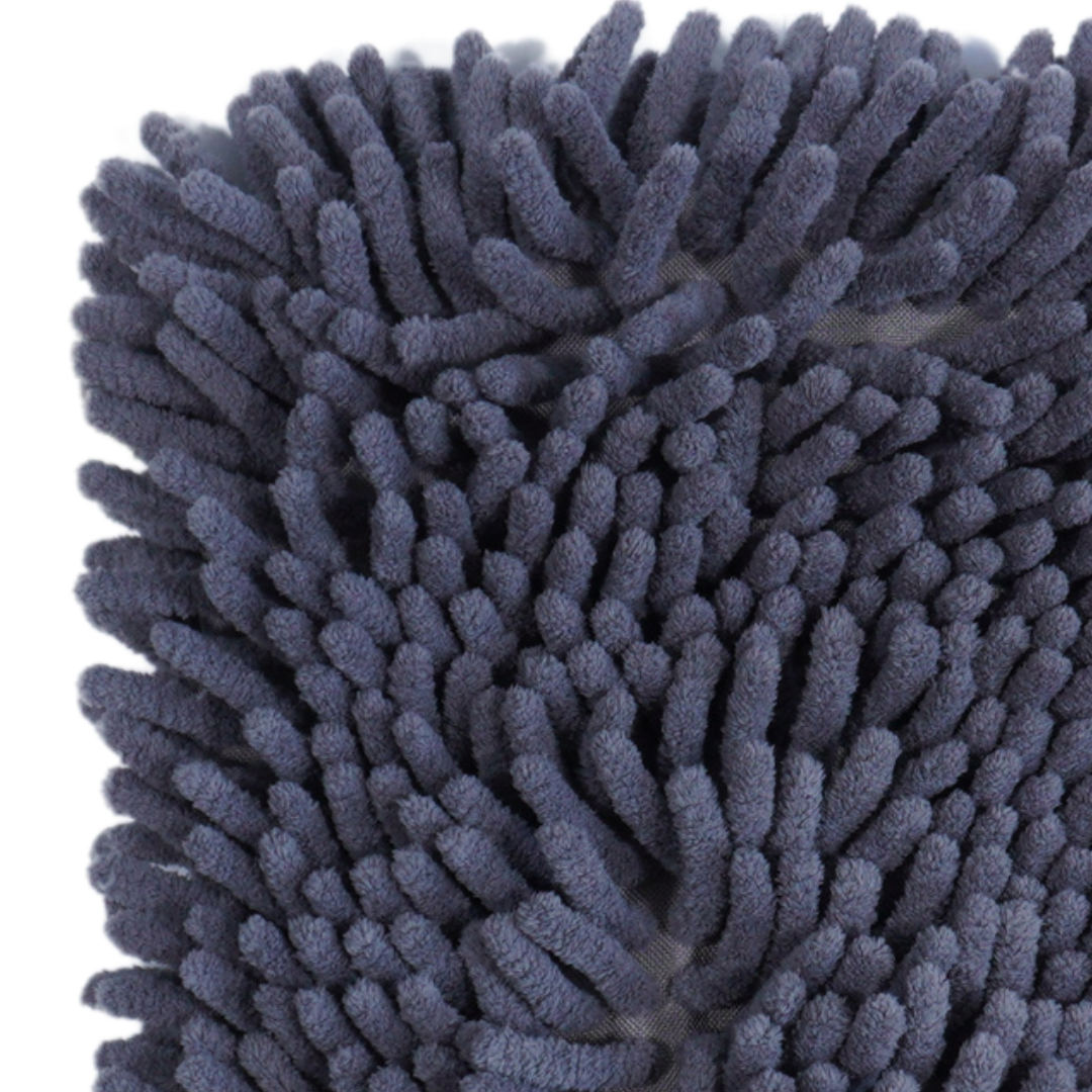Mănușă Spălare Auto Chenille – Gri (izolată pe interior)