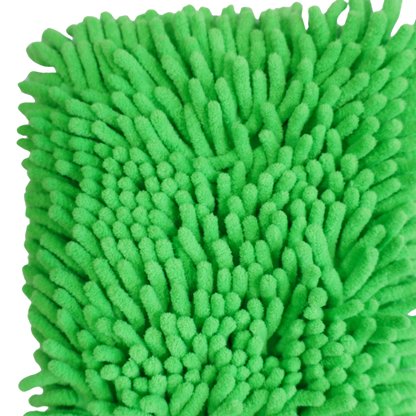 Mănușă Spălare Auto Chenille – Verde (izolată pe interior)